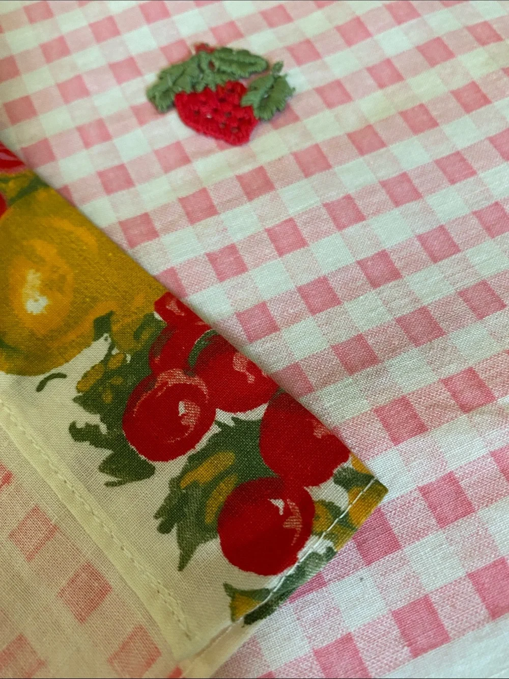 Vintage Handmade Café Curtains